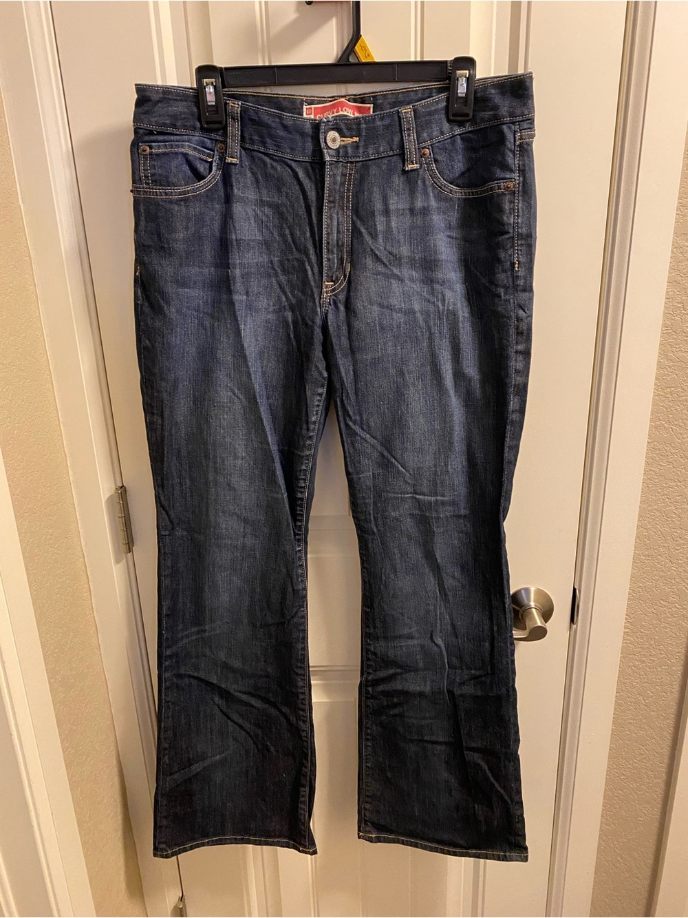 Gap Jeans 12 Curvy Low Rise Stretch Boot Cut Dark Blue Denim Bootcut Y2K 2008